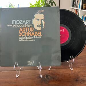 Mozart Konzert für Klavier und Orchester Artur Schnabel Vinyl LP Dacapo Auslese